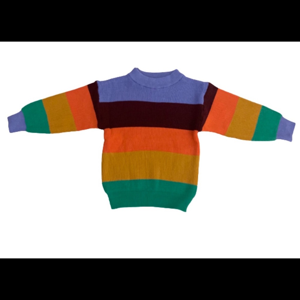 Kids Colorblock Crewneck Sweater